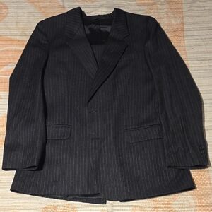 Vintage Hungarian Classic Black Pinstripe Men's Blazer